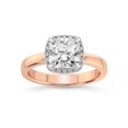 thumbnail image 1 of 2 Carat IGI Certified Radiant Shape Lab Grown Diamond Engagement Ring | 14K Rose Gold | Anna Hidden Accents Halo Lab Diamond Ring | FG-VS1-VS2 Quality Friendly Diamonds, 1 of 5