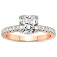thumbnail image 1 of 2 Carat IGI Certified Radiant Shape Lab Grown Diamond Engagement Ring | 14K Rose Gold | Galen Secret Halo Lab Diamond Ring | FG-VS1-VS2 Quality Friendly Diamonds, 1 of 1