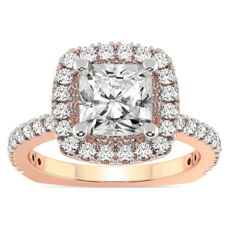 2 carat diamond ring 14k sales gold