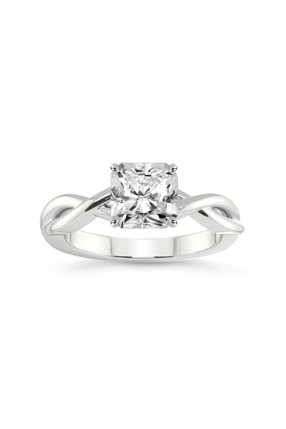 2 Carat IGI Certified Radiant Shape Lab Grown Diamond Engagement Ring | 14K White Gold | Evermore Solitaire Lab Diamond Ring | FG-VS1-VS2 Quality Friendly Diamonds