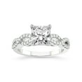 thumbnail image 1 of 2 Carat IGI Certified Radiant Shape Lab Grown Diamond Engagement Ring | 14K White Gold | Lorene Twisted Shank Lab Diamond Ring | FG-VS1-VS2 Quality Friendly Diamonds, 1 of 5