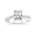 thumbnail image 1 of 2 Carat IGI Certified Radiant Shape Lab Grown Diamond Engagement Ring | 14K White Gold | Twisted Vine Lab Diamond Ring | FG-VS1-VS2 Quality Friendly Diamonds, 1 of 4