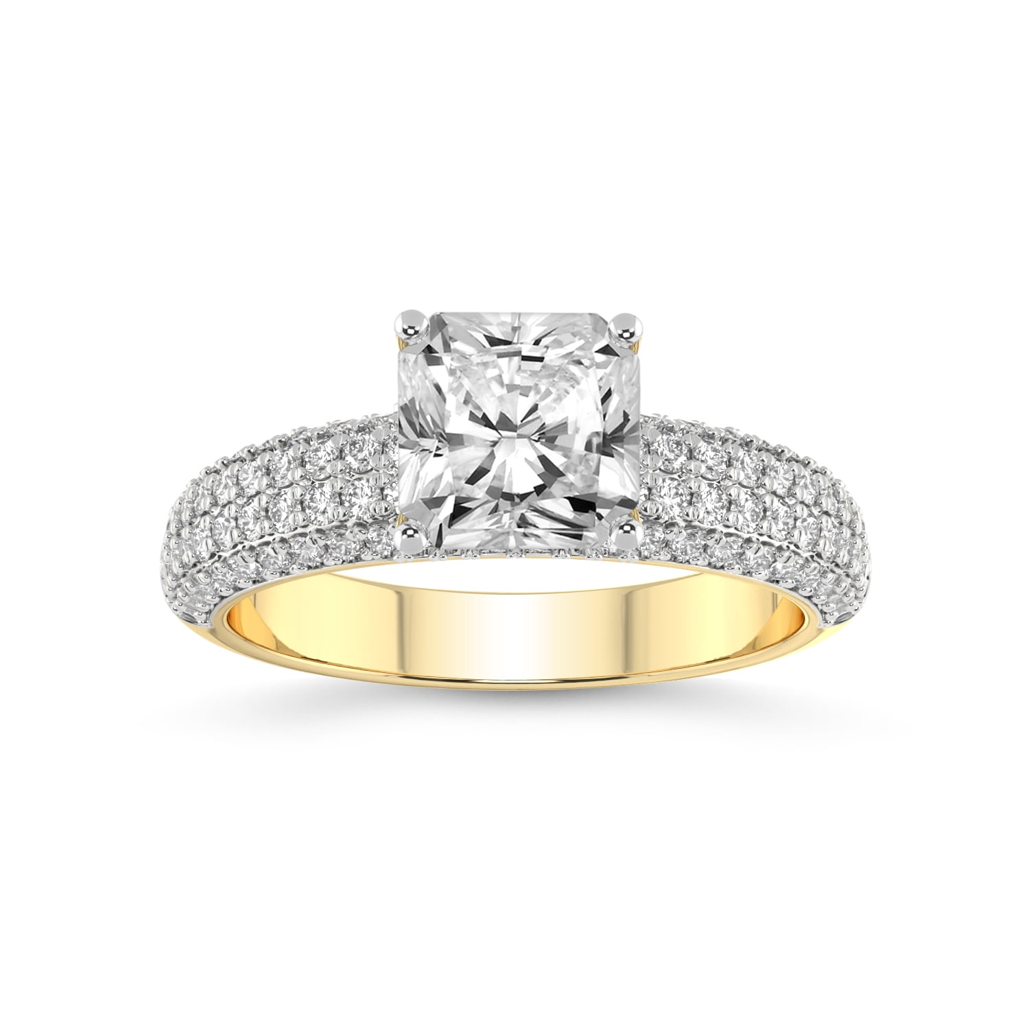 2 Carat IGI Certified Radiant Shape Lab Grown Diamond Engagement Ring ...