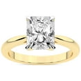thumbnail image 1 of 2 Carat IGI Certified Radiant Shape Lab Grown Diamond Engagement Ring | 14K Yellow Gold | Azalea Classic Solitaire Diamond Ring | FG-VS1-VS2 Quality Friendly Diamonds, 1 of 5