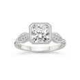 thumbnail image 1 of 2 Carat | IGI Certified Radiant Shape Lab Grown Diamond Engagement Ring For Women 14K White Gold | Lab Created Everly Vintage Bezel Diamond Engagement Ring | FG-VS1-VS2 Quality, 1 of 1