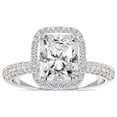 thumbnail image 1 of 2 Carat | IGI Certified Radiant Shape Lab Grown Diamond Engagement Ring For Women | 14K White Gold | Lab Created Kathrine Halo Diamond Engagement Ring | FG-VS1-VS2 Quality, 1 of 3