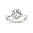 thumbnail image 1 of 2 Carat IGI Certified Round Shape Lab Grown Diamond Engagement Ring | 14K White Gold | Anna Hidden Accents Halo Lab Diamond Ring | FG-VS1-VS2 Quality Friendly Diamonds, 1 of 6