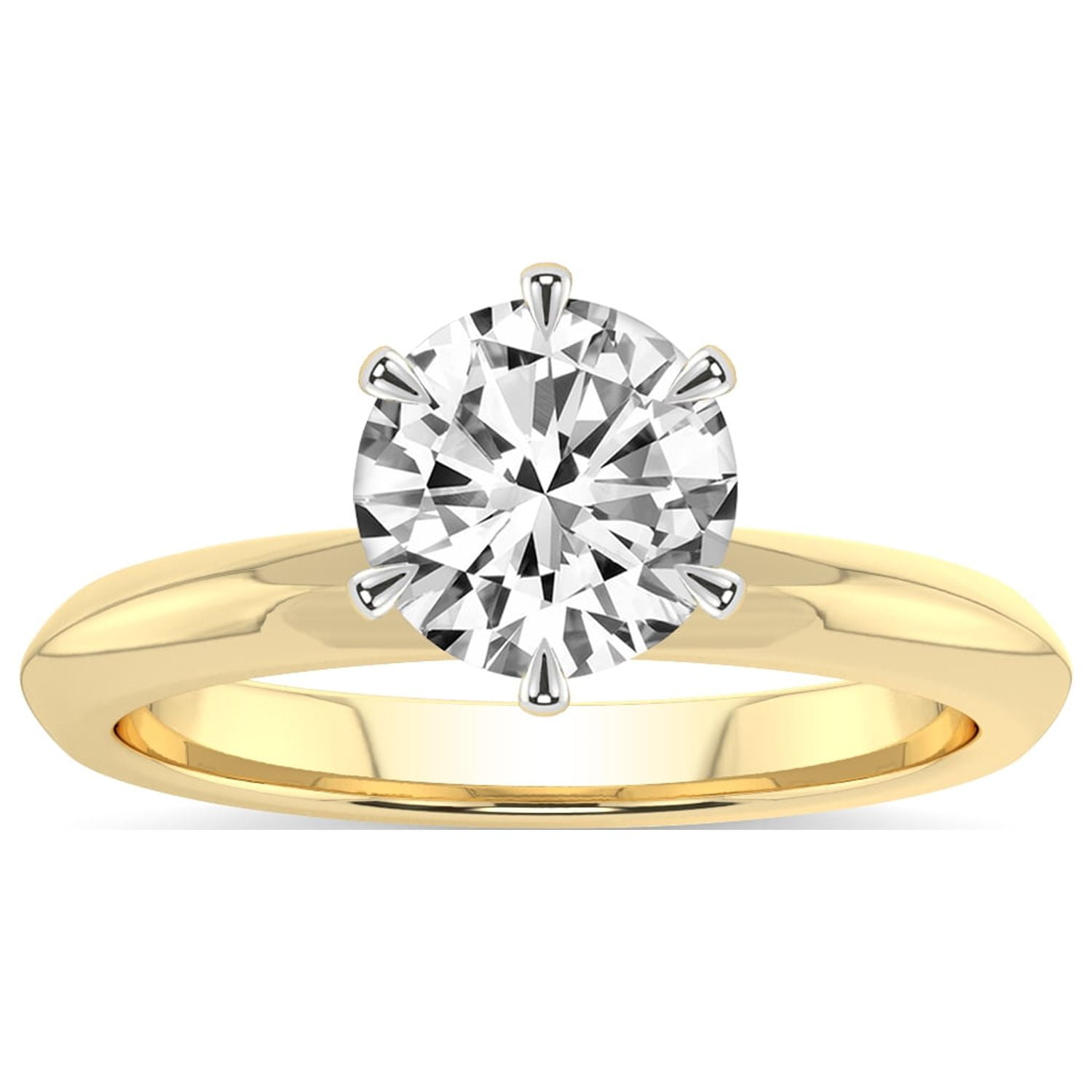 2 Carat IGI Certified Round Shape Lab Grown Diamond Engagement Ring
