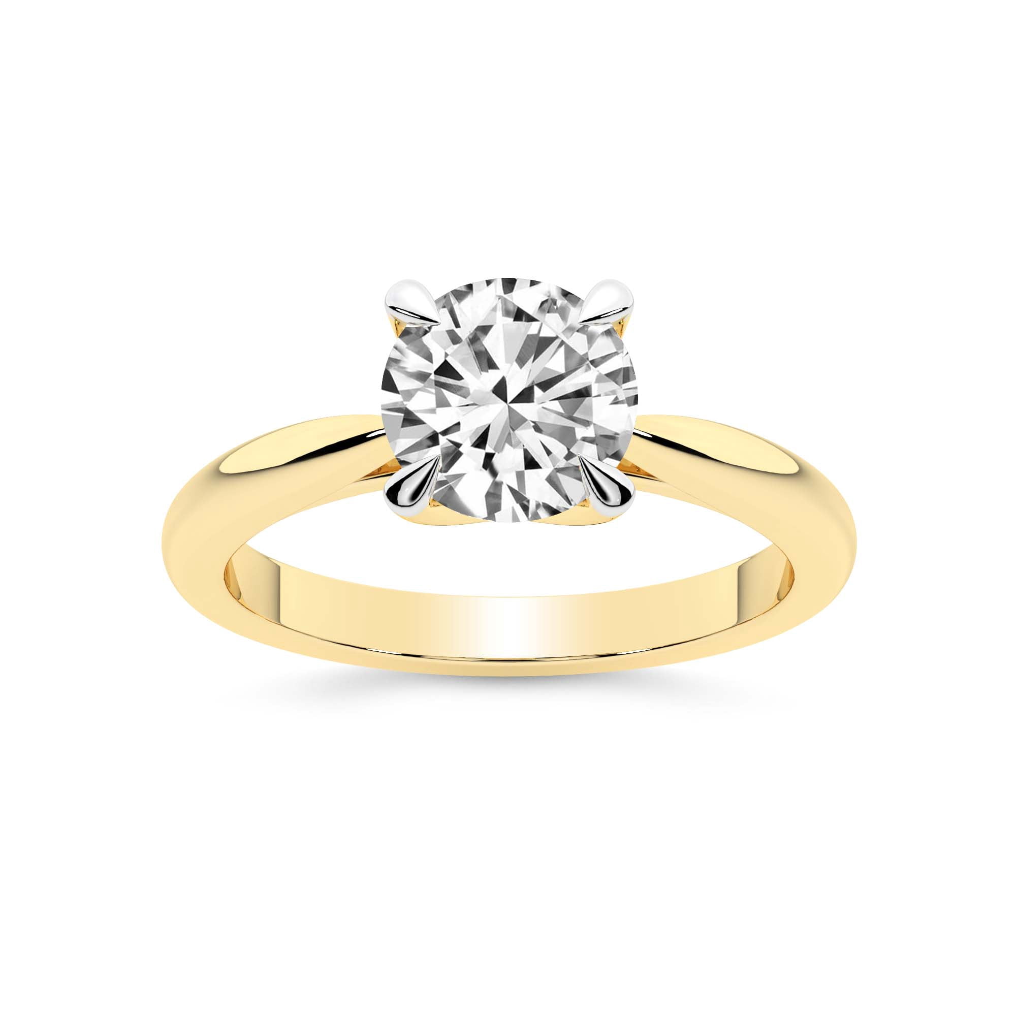 Azalea Lab 2 Carat IGI Certified Round Shape Lab Grown Diamond Engagement Ring ...
