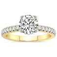 thumbnail image 1 of 2 Carat IGI Certified Round Shape Lab Grown Diamond Engagement Ring | 14K Yellow Gold | Galen Secret Halo Lab Diamond Ring | FG-VS1-VS2 Quality Friendly Diamonds, 1 of 1
