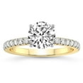 thumbnail image 1 of IGI Certified 2 Carat Round Shape Lab Grown Diamond Engagement Ring | 14K White Gold |Nomi Classic Eternity Lab Diamond Ring | FG-VS1-VS2 Quality Friendly Diamonds, 1 of 5