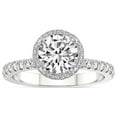 thumbnail image 1 of IGI Certified 2 Carat Round Shape Lab Grown Diamond Engagement Ring | 14K White Gold | Amarya Secret Double Halo Lab Diamond Ring | FG-VS1-VS2 Quality Friendly Diamonds, 1 of 8