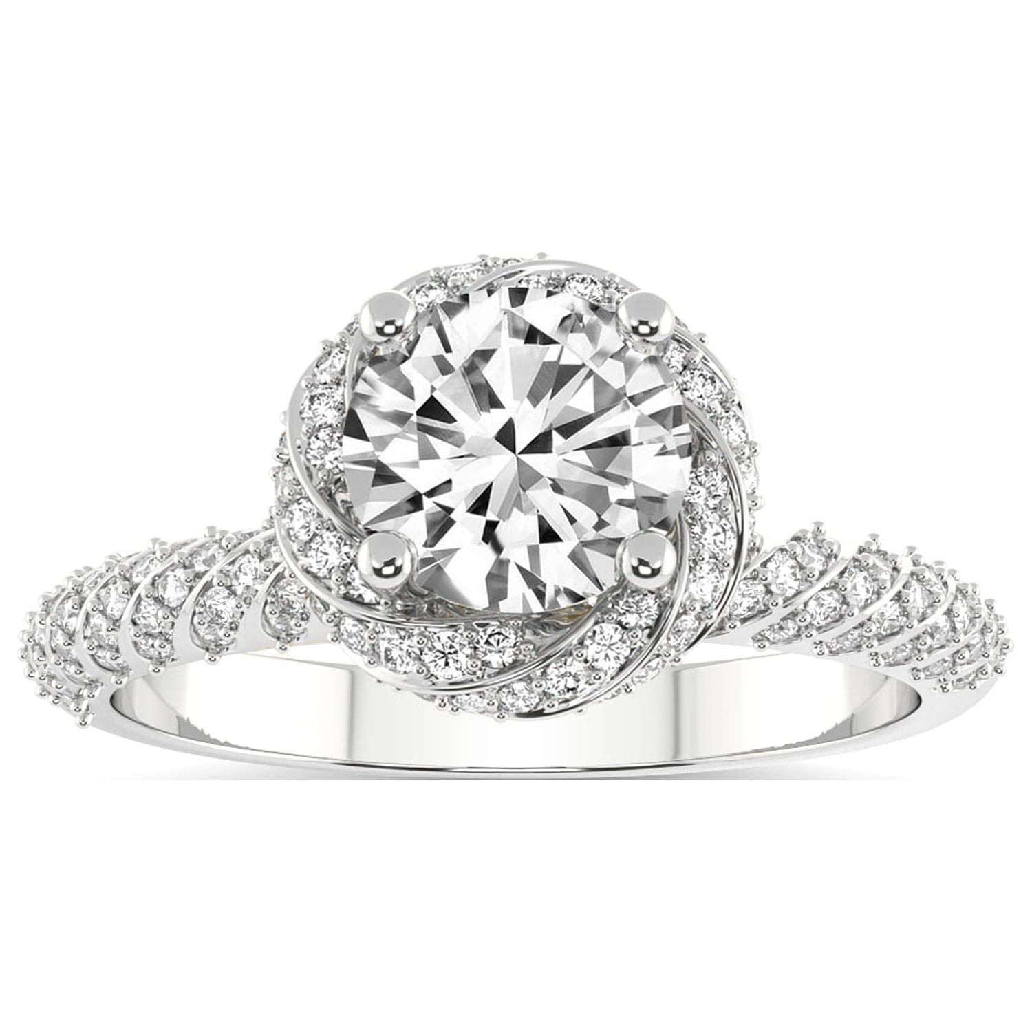 2 Carat Lab Diamond Engagement Ring 