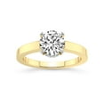 thumbnail image 1 of 2 Carat | IGI Certified Round Shape Lab Grown Diamond Engagement Ring For Women | 14K Yellow Gold | Lab Created Ember Secret Halo Diamond Engagement Ring | FG-VS1-VS2 Quality, 1 of 5
