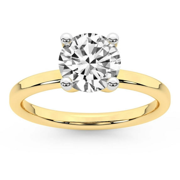 IGI Certified 2 Carat Round Shape Lab Grown Diamond Engagement Ring | 14K White Gold | Solitaire Diamond Ring | FG-VS1-VS2 Quality Friendly Diamonds