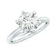 thumbnail image 1 of Rosec Jewels 2 Carat Lab Grown Diamond Engagement Ring - 8 mm Round Diamond Solitaire Ring - EF-VS Quality Certified - with Jewelry Box, 925 Sterling Silver, US 11.00, 1 of 9
