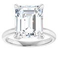 thumbnail image 1 of 2 Carat Lab Grown Diamond Engagement Ring Emerald Cut Solitaire 14k Gold, 1 of 5