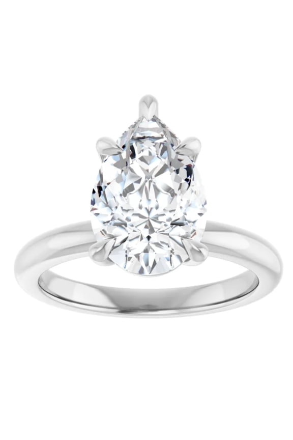 2 Carat Lab Grown Diamond Engagement Ring Pear Shape