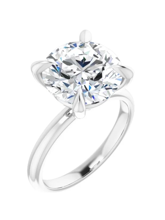 2 Carat Lab Grown Diamond Engagement Ring Round Solitaire 14k Gold