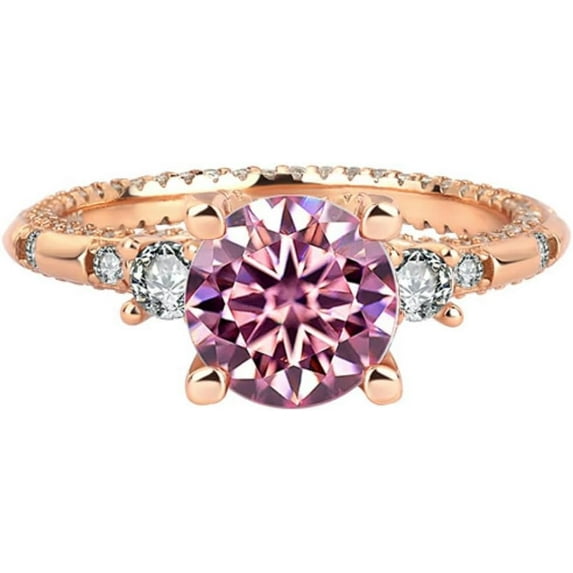 2 Carat Moissanite Wedding Ring for Women Engagement Rings for Women ...