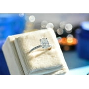 2 Carat Oval Diamond Imitation Gem Engagement Ring, Size 8
