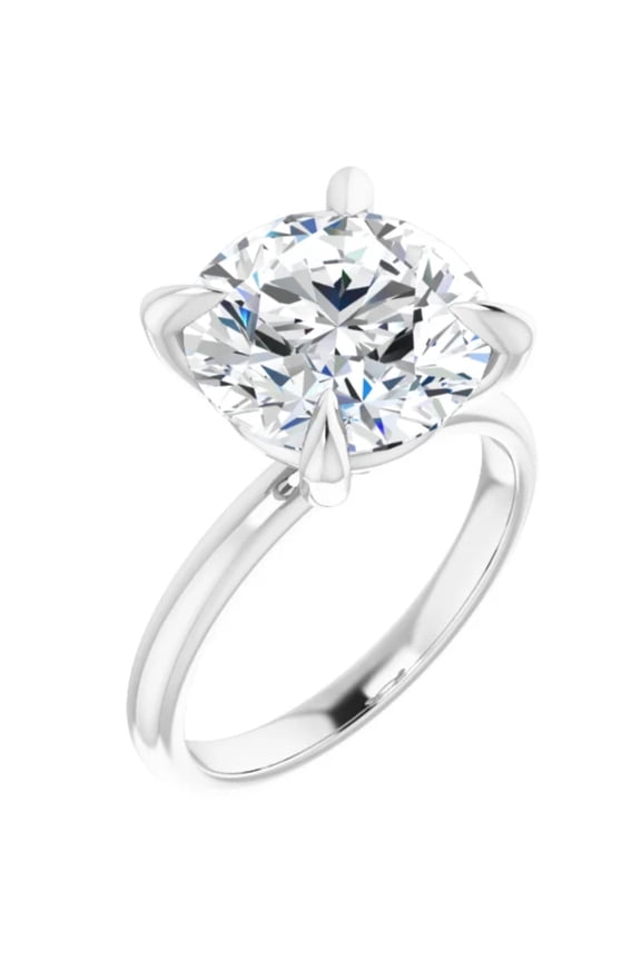 2 Carat Round Lab Grown Diamond Engagement Ring