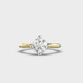 thumbnail image 1 of 2 Carat Stunning IGI Certified Lab Grown Diamond Proposal Ring Solid 14K Yellow Gold | Round Cut Solitaire Diamond Rings for Women | Size 10 Diamond-Capitals, 1 of 8