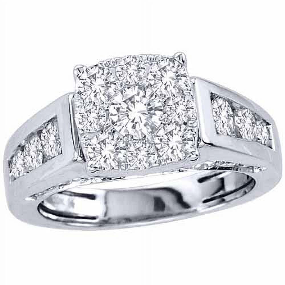 2 Carat T.W. Diamond 10kt White Gold Round-Shape Engagement Ring