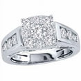 thumbnail image 1 of 2 Carat T.W. Diamond 10kt White Gold Round-Shape Engagement Ring, 1 of 1