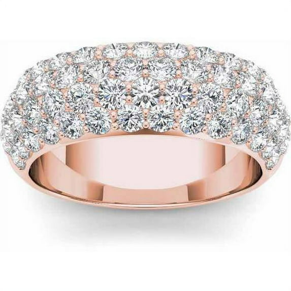 2 Carat T.W. Diamond 14kt Rose Gold Wedding Band