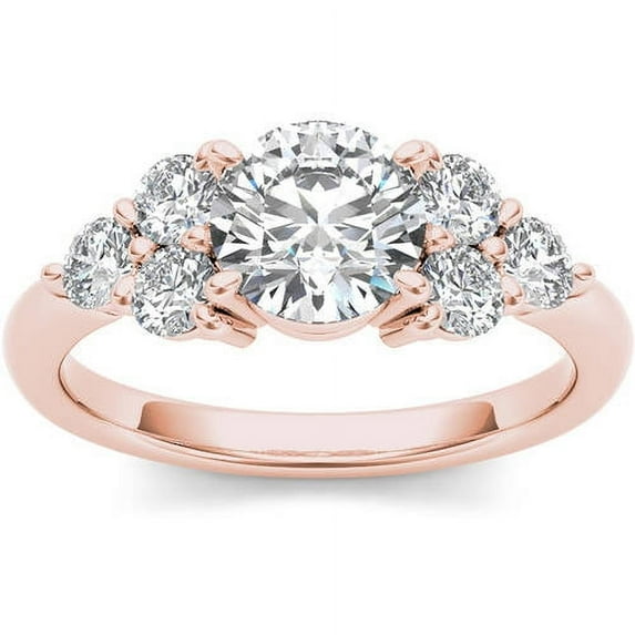 2 Carat T.W. Diamond Classic 14kt Rose Gold Engagement Ring