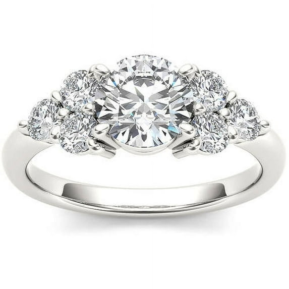 2 Carat T.W. Diamond Classic 14kt White Gold Engagement Ring