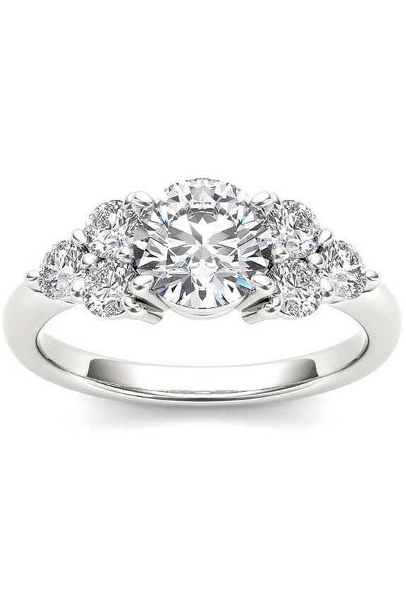 2 Carat T.W. Diamond Classic 14kt White Gold Engagement Ring