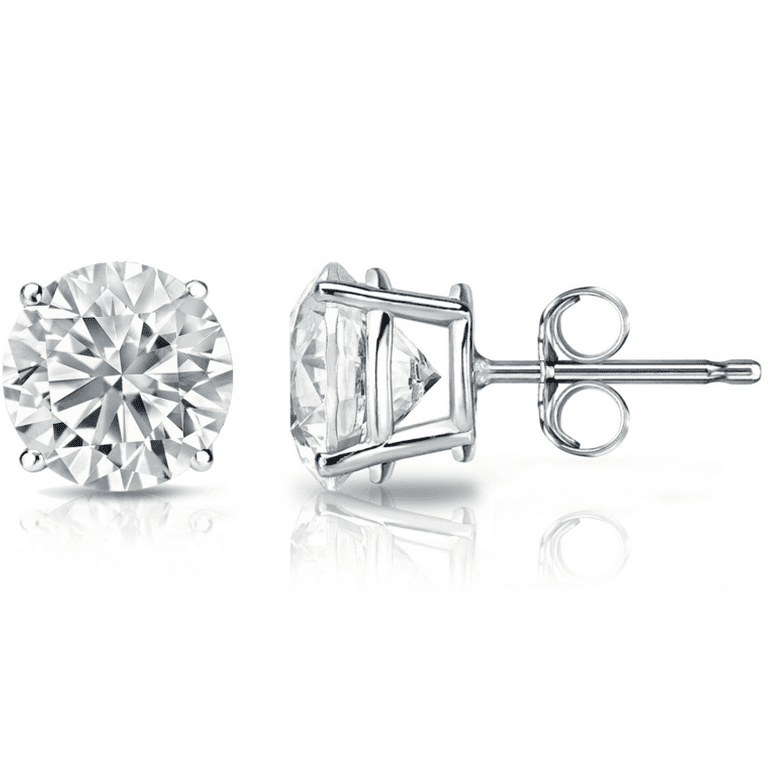 Carat TW E/VS1 Round Brilliant Cut Lab Created Diamond Stud