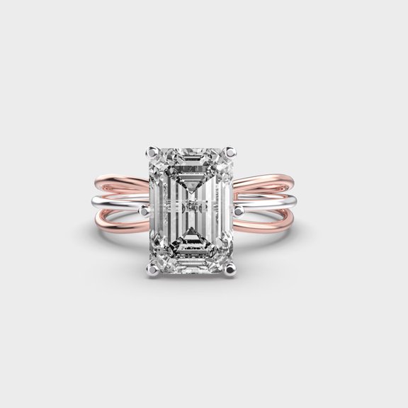 2 Carat Unique Radiant Cut IGI Certified Lab Grown Diamond Bridal Ring for her Solid 14K Rose Gold | Color/Clarity (E/VVS2) | Solitaire Diamond Wedding Rings | Size 6.5 by Diamond-Capitals