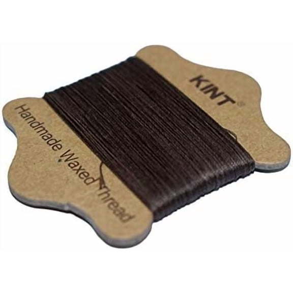 2 Cards 0.65mm Waxed Nylon Cord Nylon Satin String Bracelet String Chinese Knotting Cord Beading Thread for Jewelry Making Necklaces Macrame Trim Craft(Coffee) for DIY