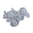 thumbnail image 1 of 2 Cavities Deer Silicone Molds Reindeer Pendant Mould with Hole for Making Christmas Tree Decoration Epoxy Resin, 1 of 8
