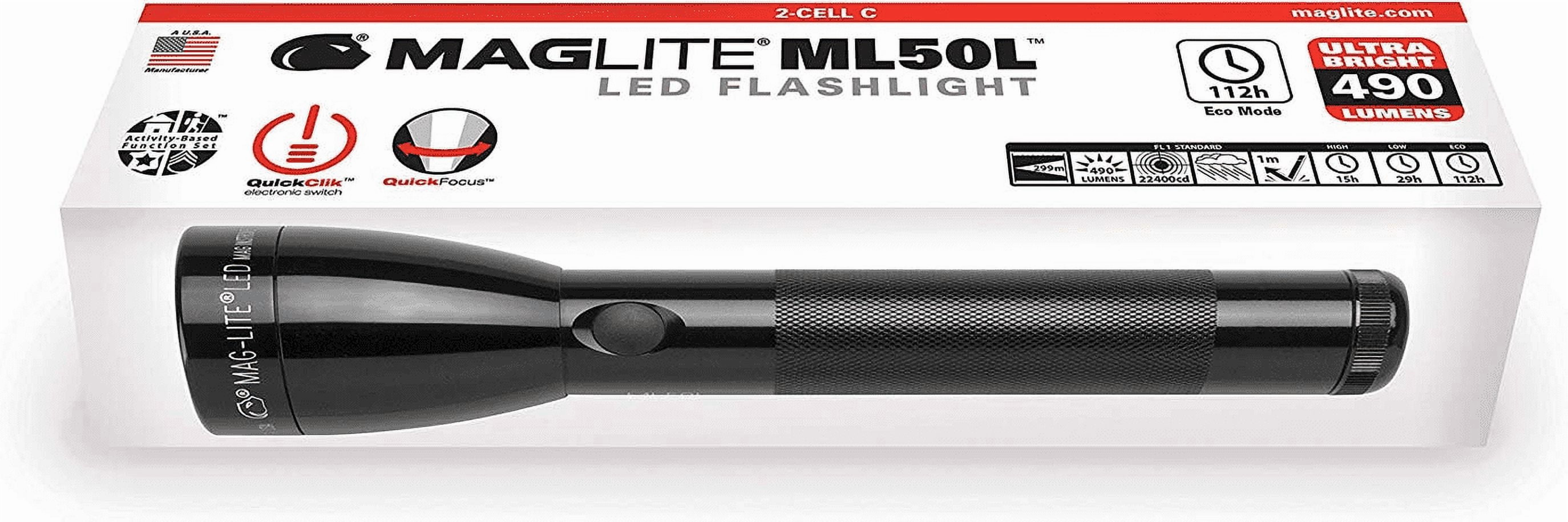 2-Cell C LED Flashlight Black