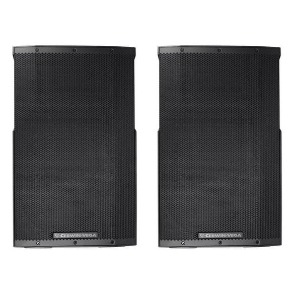 2 Cerwin Vega CVE-15 Pro Audio Bluetooth 15" 1000W Powered 2-Way Loud Speaker