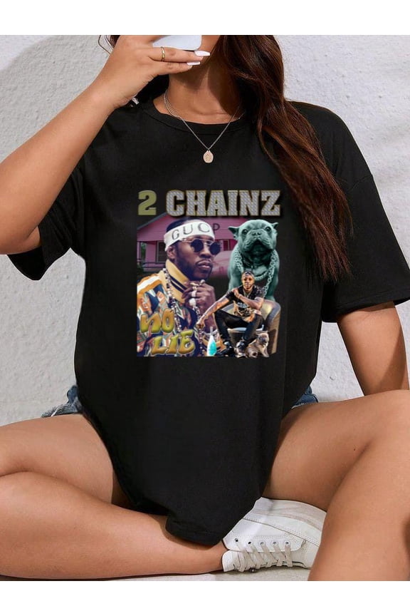 2 Chainz Hiphop Rapper RnB Music Star Graphic Sweater Style Tee T-Shirt Unisex, for men & women, up to size 5XL