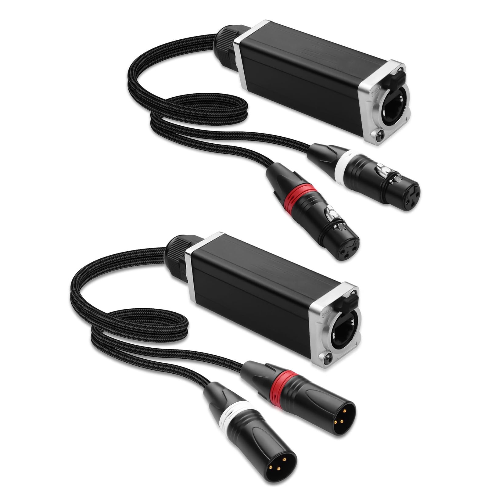 Axia Audio Rj45 2 Channel 3Pin To RJ45 Auditory Adapter Noise Reduces for for CAT5/CAT6 ...