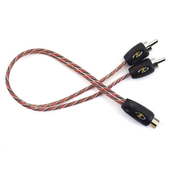 2 - Channel 4000 Series Rca Y-Adapter Cable 1 Female To 2 Male
