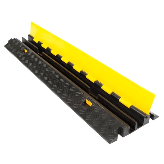 2-Channel Cable Protector Drop-Over Modular Straight Section