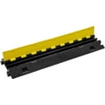 thumbnail image 1 of 2-Channel Heavy-Duty Cable Protector Ramp, 22,000 lbs Load Capacity, TPU Material, Wire/Cable Cover and Guard for Driveways, Events, and Construction Sites, 1 of 10