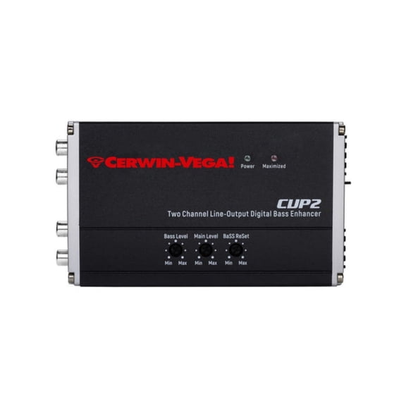 Cerwin Vega CVP2 - 2 Channel Line Output Converter, Digital Bass Enhancer, Includes Remote Control
