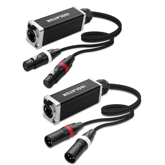 2-Channel Multi Snake 3Pin XLR to Ethercon-Compatible CAT5/CAT6/CAT7 Ethernet Breakout for Live Stage Audio, Lighting & DMX512 (1 Pair: Male&Female) - 2.6FT$$Music