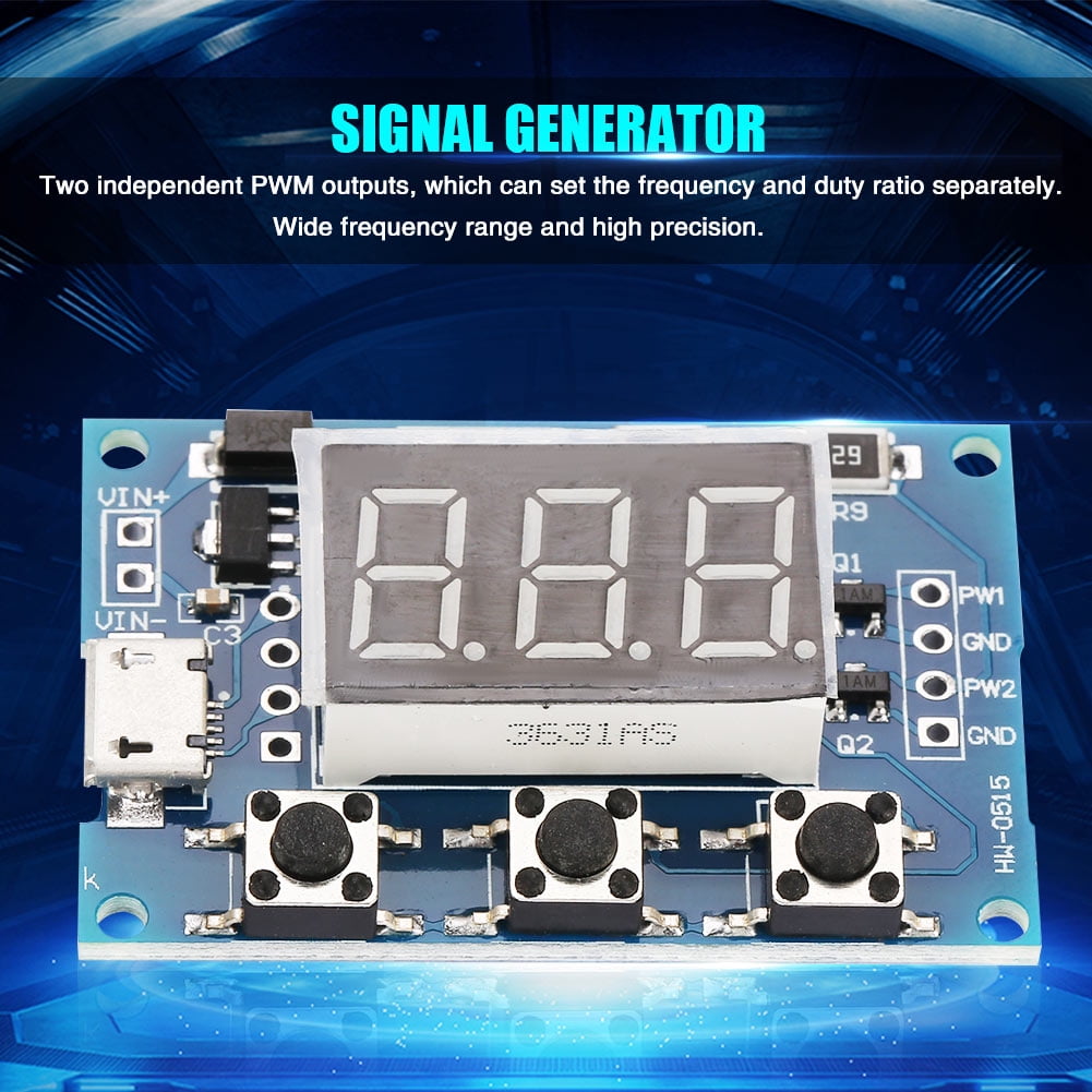 2 Channel PWM Frequency Duty Cycle Adjustable Wave Rectangle Signal ...