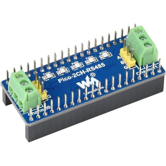 2-Channel RS485 Module for Pico Incorporates RS485 Transceiver SP3485 Using UART Bus