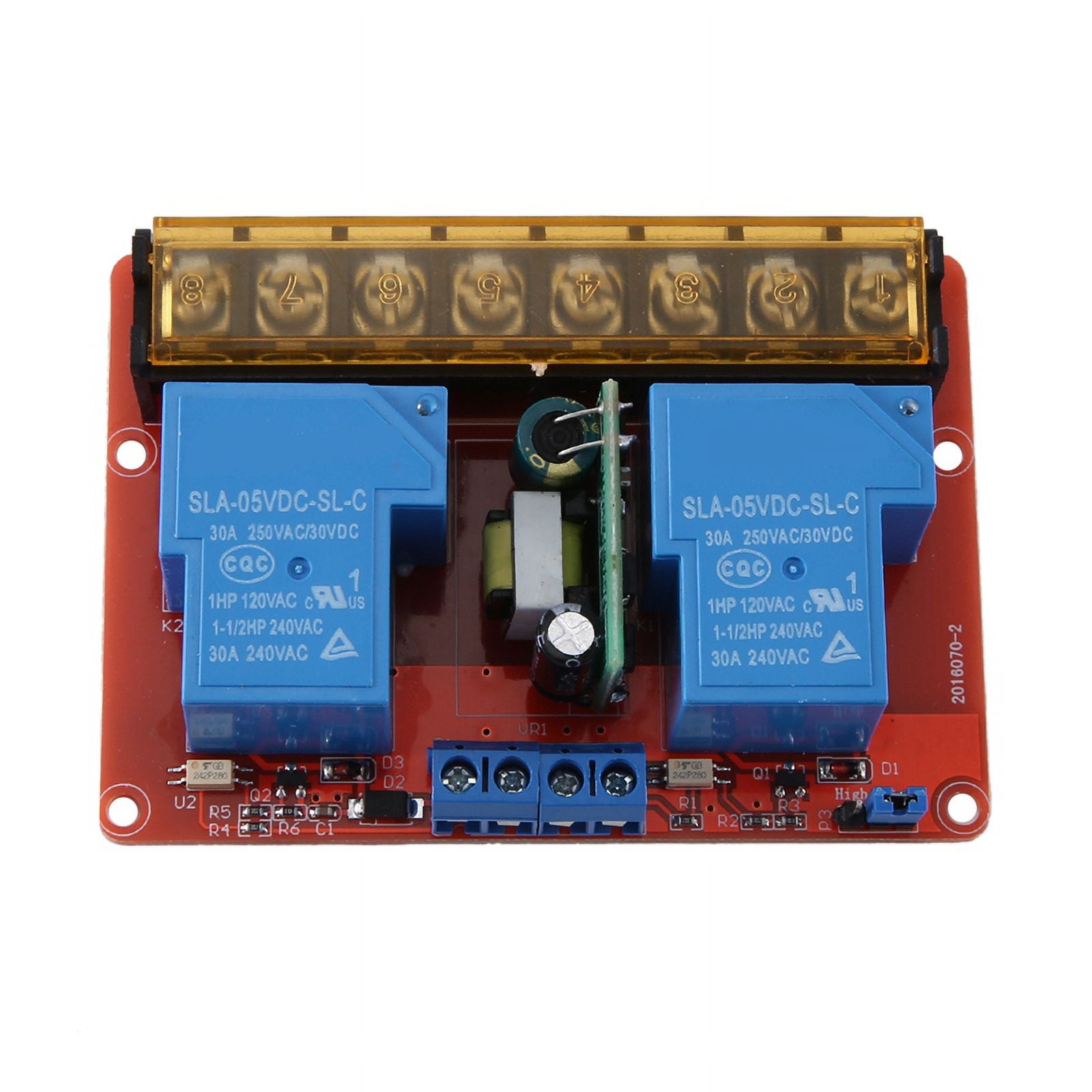 2 Channel Relay Module 30A HighLow Level Trigger Control Relay Module Relay Switch Board