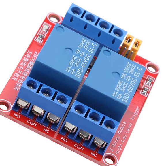 2,Channel Relay Module W/Opto,Isolation, High/Low Trigger, 10A Load, Industrial Control